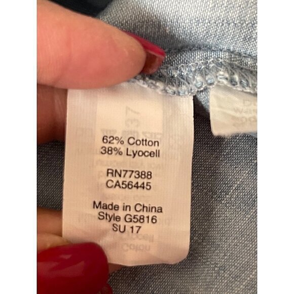 Madewell Denim Azalea Off the Shoulder Midi Dress Size Small - Picture 6 of 13